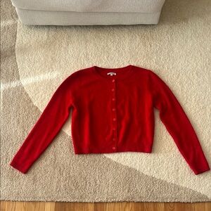 Reformation Carla Cashmere Cardigan Sweater